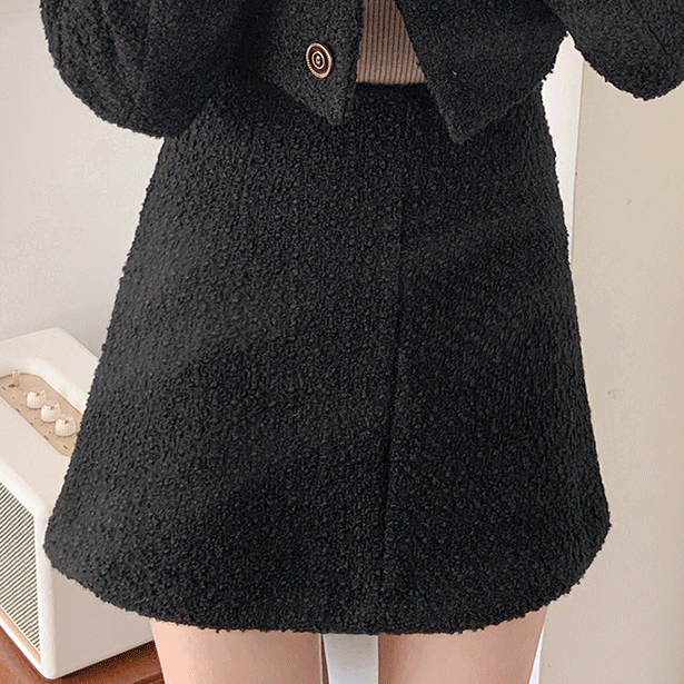 second-edition-프라더트위드미니 skirt  (울40%) (인O/디O/모O/코O)♡韓國女裝裙
