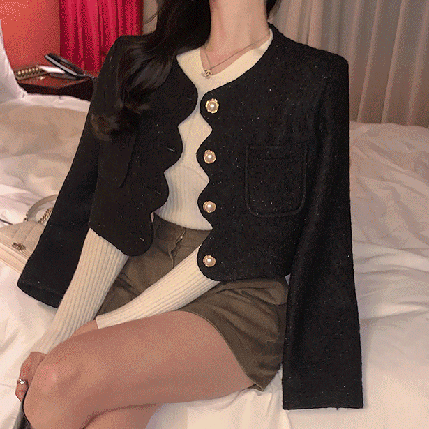 second-edition-유어브부클물결 jacket (울30%)♡韓國女裝外套