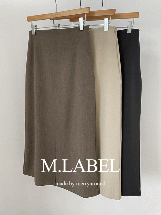 merryaround-[M.LABEL] 투웨이 스티치 에이라인 (sk)♡韓國女裝裙