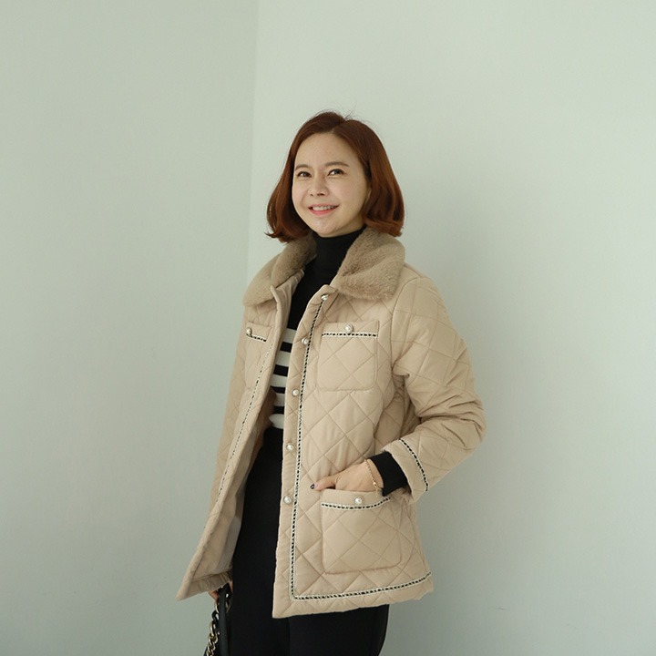 lemite-겨울위한 퍼패딩(3온스/벨트세트)♡韓國女裝外套