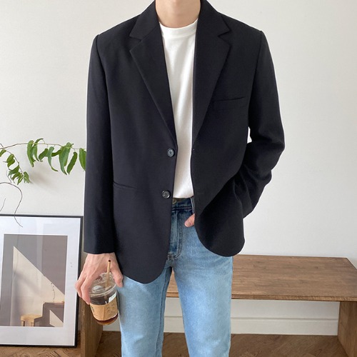 modernsweet-렌느 베이직 싱글 자켓 2color - 모던스윗(modernsweet)♡韓國男裝外套