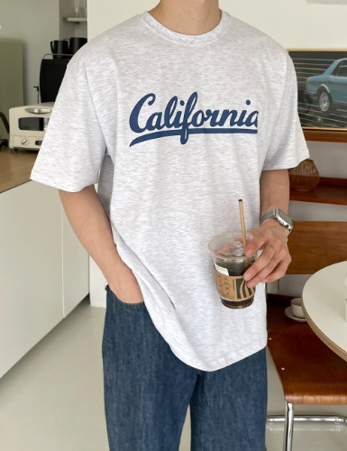 modernsweet-캘리포니아 오버 반팔 티셔츠 4color - 모던스윗(modernsweet)♡韓國男裝上衣