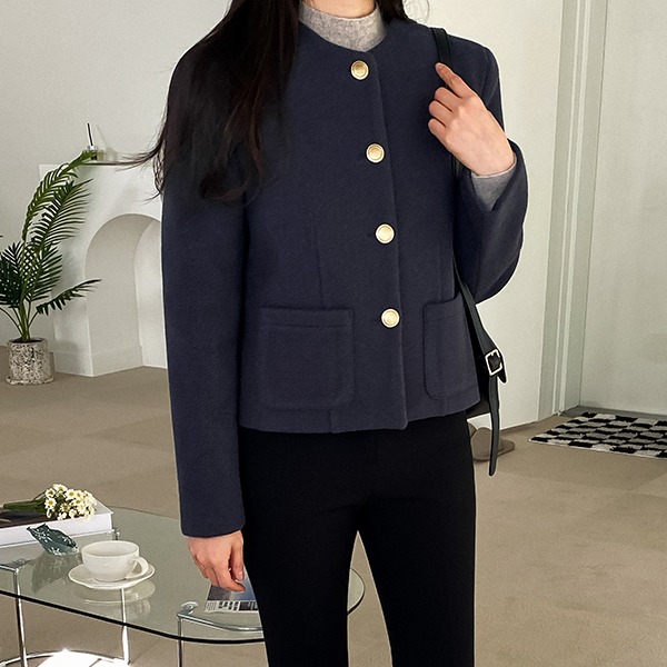 realcoco-[New10%] 모헨미 울 숏자켓 - 2 Color (하객룩/울자켓)♡韓國女裝外套